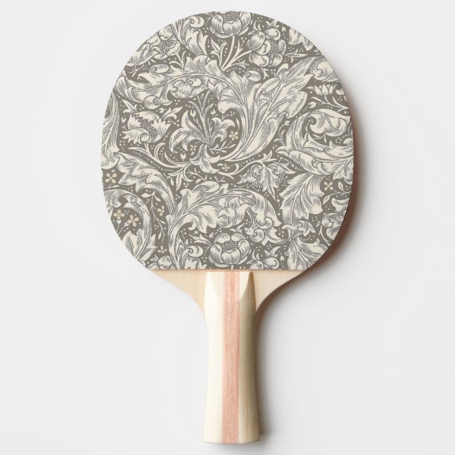 William Morris Bachelor's Button antique damask Ping Pong Paddle (Front)