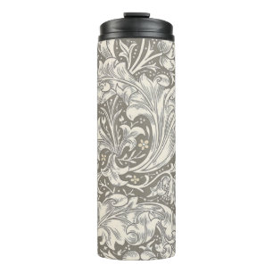 William Morris Bachelor's Button antique damask Thermal Tumbler