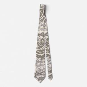 William Morris Bachelor's Button antique damask Tie