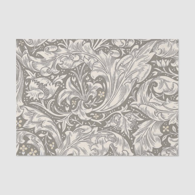 William Morris Bachelor's Button antique damask Tissue Paper (Front)