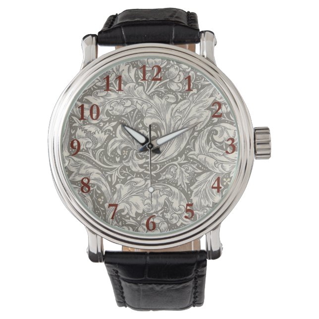 William Morris Bachelor's Button antique damask Watch (Front)