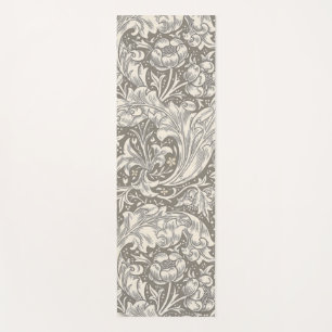 William Morris Bachelor's Button antique damask Yoga Mat