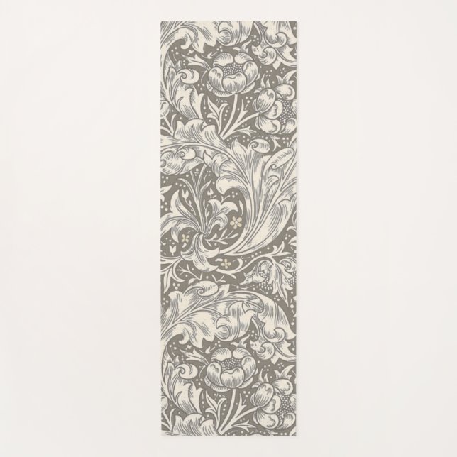 William Morris Bachelor's Button antique damask Yoga Mat (Front)