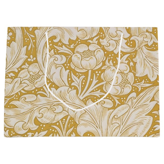 William Morris Bachelor's Button Flower Classic Large Gift Bag (Front)