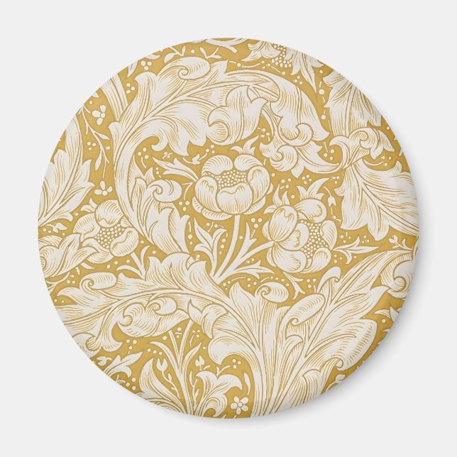 William Morris Bachelor's Button Flower Classic Magnet (Front)