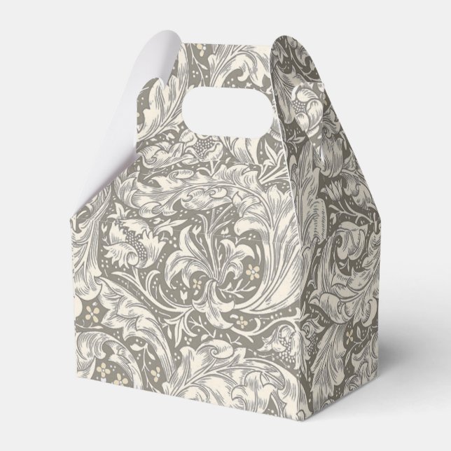 William Morris Bachelor's Button Flower Floral Bot Favour Box (Front Side)