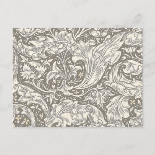 William Morris Bachelor's Button Flower Floral Bot Postcard