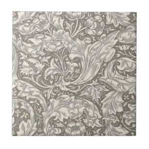 William Morris Bachelor's Button Flower Floral Bot Tile