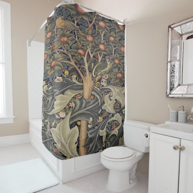 William Morris beautiful art nouveau work,William Shower Curtain (In Situ)