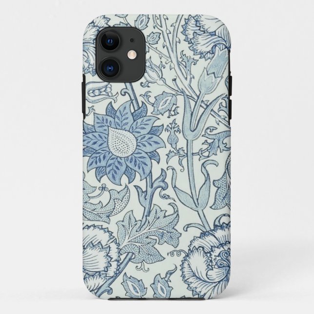 William Morris Beautiful floral pattern, blue,rose Case-Mate iPhone Case (Back)