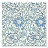 William Morris Beautiful floral pattern, blue,rose