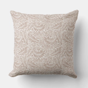 William Morris Beige Larkspur Pattern Cushion