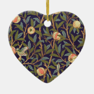 William Morris Bird And Pomegranate Ceramic Tree Decoration