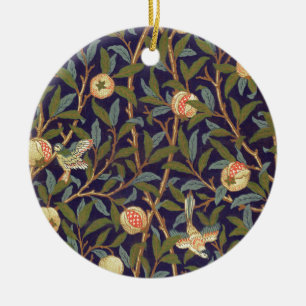 William Morris Bird And Pomegranate Ceramic Tree Decoration