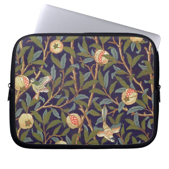 William Morris Bird And Pomegranate Laptop Sleeve (Front)
