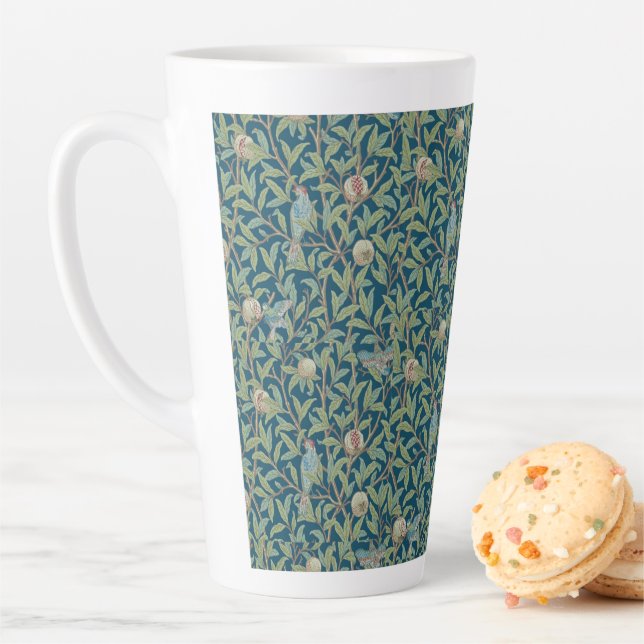 William Morris "Bird and Pomegranate"  Latte Mug (In Situ)