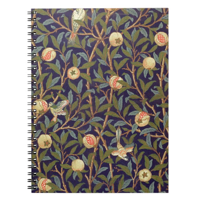 William Morris Bird And Pomegranate Notebook (Front)