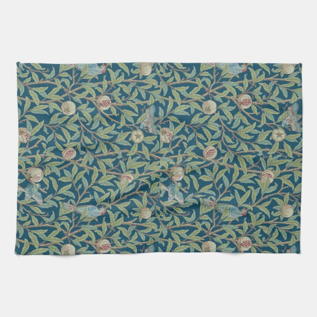 William Morris "Bird and Pomegranate"  Tea Towel (Horizontal)