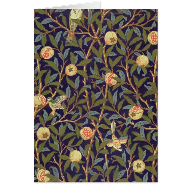 William Morris Bird And Pomegranate Vintage Art (Front)