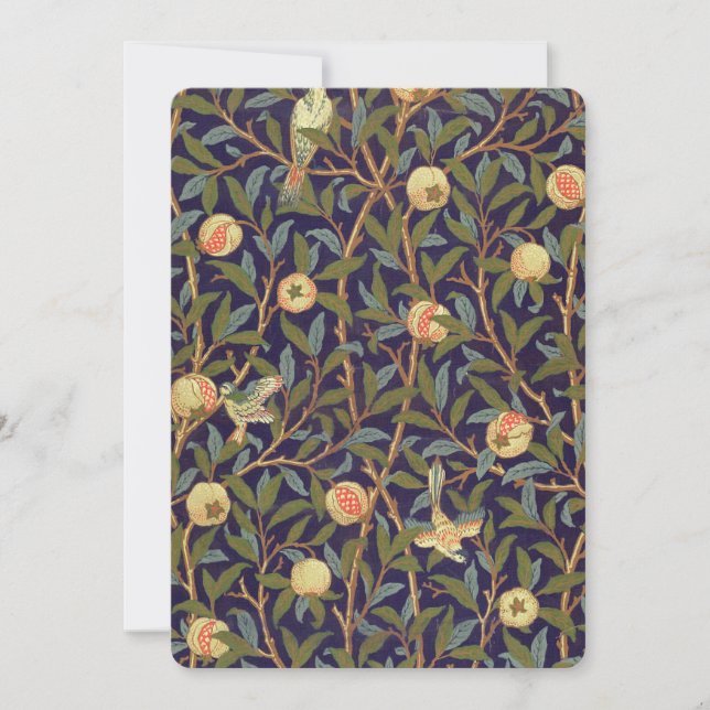 William Morris Bird And Pomegranate Vintage Art (Front)