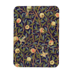William Morris Bird And Pomegranate Vintage Art Magnet