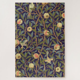 William Morris Bird And Pomegranate Vintage Floral Jigsaw Puzzle