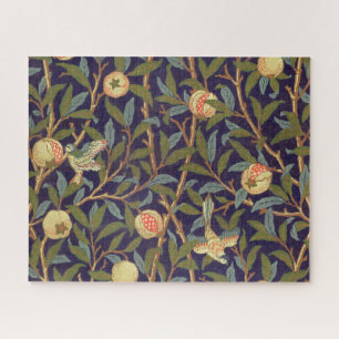 William Morris Bird And Pomegranate Vintage Floral Jigsaw Puzzle