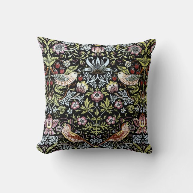 William Morris birds and flowers 2 Cushion (Front)