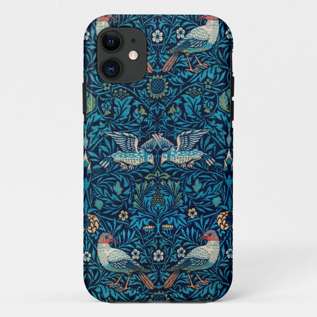 William Morris Birds Art Nouveau Floral Pattern Case-Mate iPhone Case (Back)