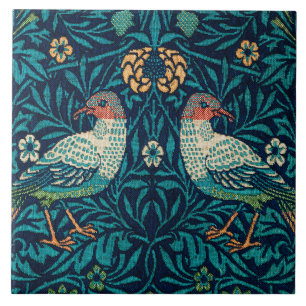 William Morris - Birds & Floral Pattern Tile