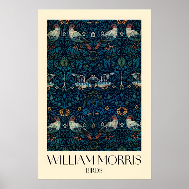 William Morris Birds Pattern  Matte Art Print (Front)