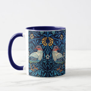 William Morris Birds Textile Pattern Mug