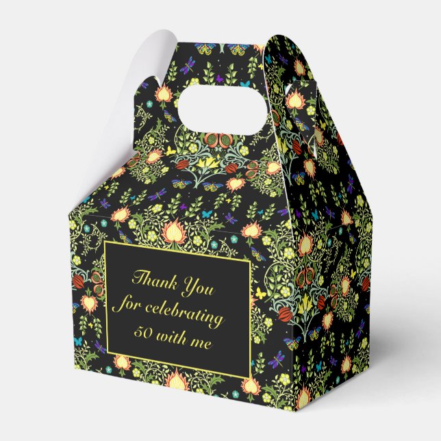 William Morris Birthday Party Favour  Box (Front Side)