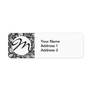 William Morris Black White Grape Vine