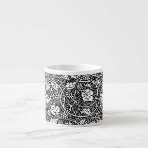 William Morris Black White Grape Vine Espresso Cup