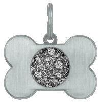 William Morris Black White Grape Vine Pattern