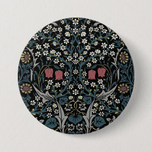 William Morris Blackthorn Floral Art Nouveau 7.5 Cm Round Badge
