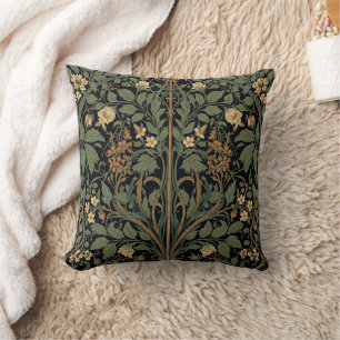 William Morris Blackthorn Floral Art Nouveau Cushion