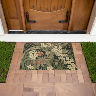William Morris Blackthorn Floral Art Nouveau Doormat