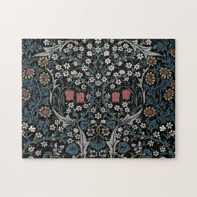 William Morris Blackthorn Floral Art Nouveau Jigsaw Puzzle (Horizontal)