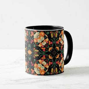 William Morris Blackthorn Floral Art Nouveau Mug