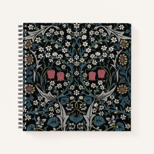 William Morris Blackthorn Floral Art Nouveau Notebook