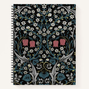 William Morris Blackthorn Floral Art Nouveau Notebook