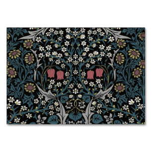 William Morris Blackthorn Floral Art Nouveau Table Number