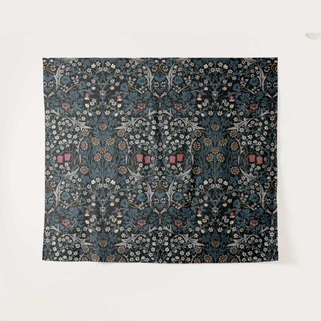 William Morris Blackthorn Floral Art Nouveau Tapestry (Front (Horizontal))