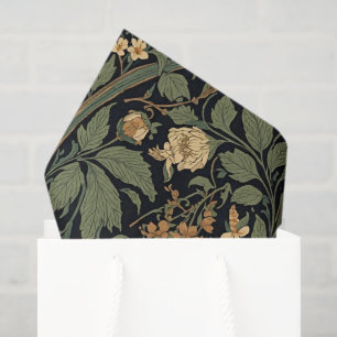 William Morris Blackthorn Floral Art Nouveau Tissue Paper