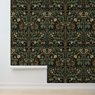 William Morris Blackthorn Floral Art Nouveau  Wallpaper