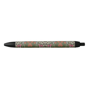 William Morris Blackthorn Garden Flower Classic Black Ink Pen