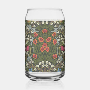 William Morris Blackthorn Garden Flower Classic Can Glass