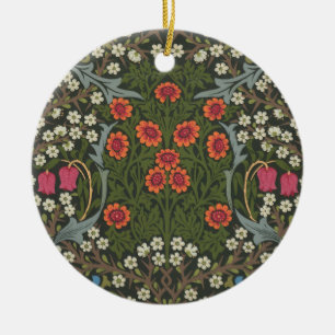 William Morris Blackthorn Garden Flower Classic Ceramic Tree Decoration